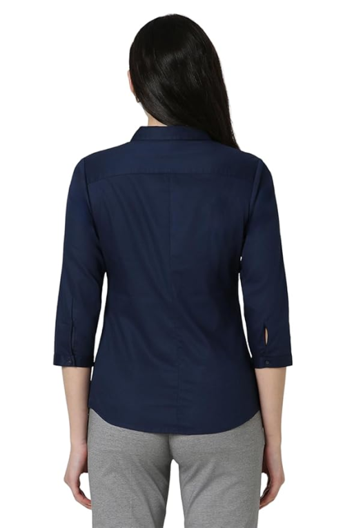 Kim Rogers Navy 3/4 Sleeve Blouse - Small - Women's Shirts - Image 2