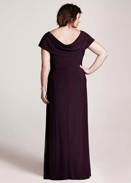 Alex Evenings Plus Size Plum Formal Gown - Mother of the Bride Dress - Image 2