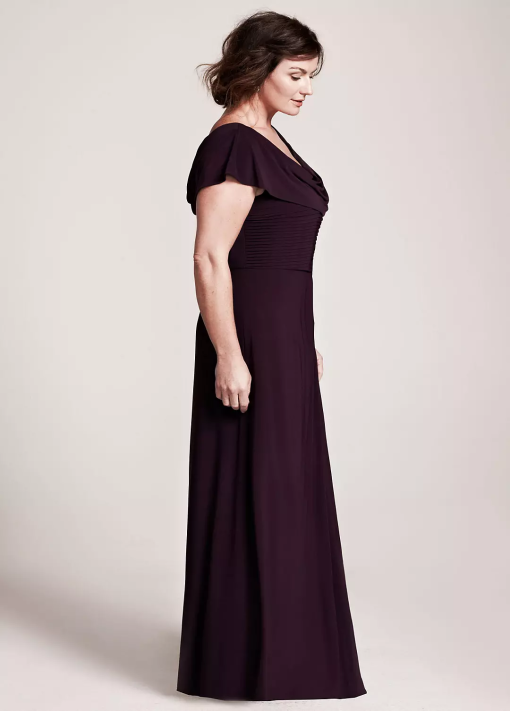 Alex Evenings Plus Size Plum Formal Gown - Mother of the Bride Dress - Image 3