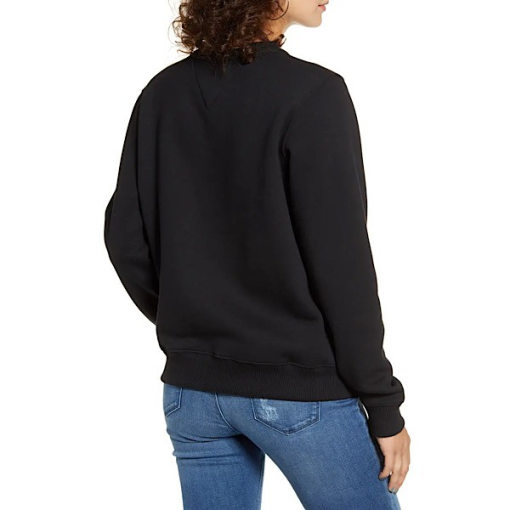 Tommy Hilfiger Black Sweatshirt - Women's Small - Crewneck Top - Image 2