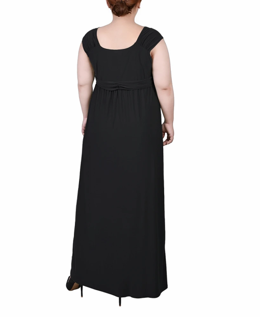 NY Collection Plus Black Maxi Dress Plus Size Formal Wear - Image 2