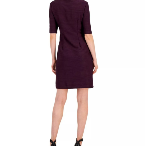 Connected Apparel Purple Sheath Dress Size 8 - Work Dress - Image 2