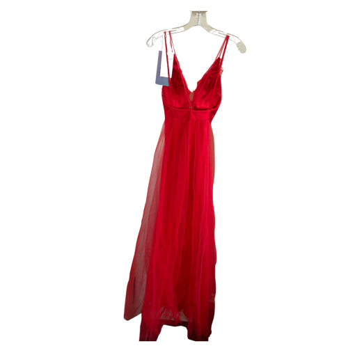 RATED PG Red Prom Dress Size 2 - Formal Gown - Image 2