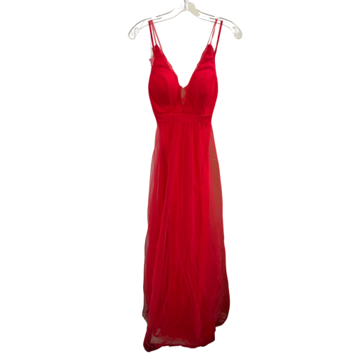 Promgirl Red Maxi Dress Size 0 - Prom Dresses