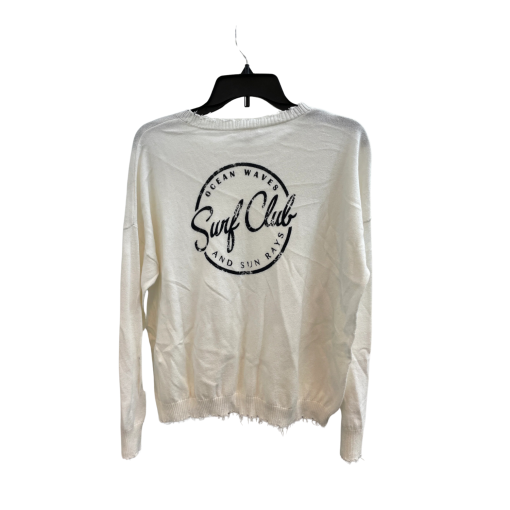 Minnie Rose White Surf Club Sweater - Size M - Women's Knitwear