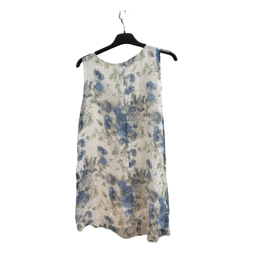 OWN IT Floral Tank Top, Blue, No Size, Women's Blouse - Image 2