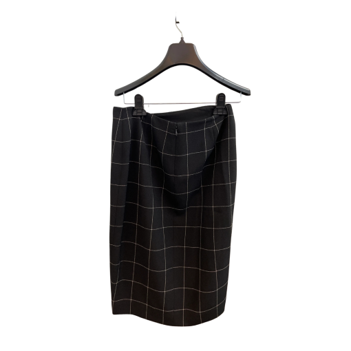 Tahari ASL Black Plaid Pencil Skirt Size 4 - Workwear