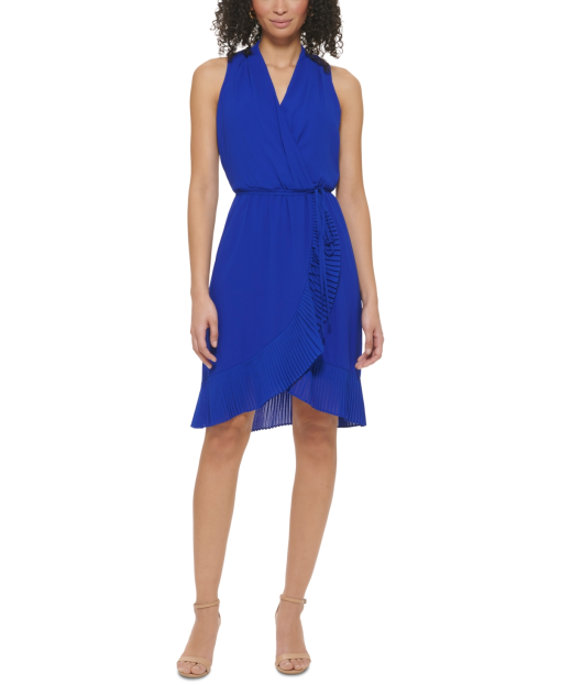 Jessica Howard Blue Wrap Dress Size 16 - Work Dresses