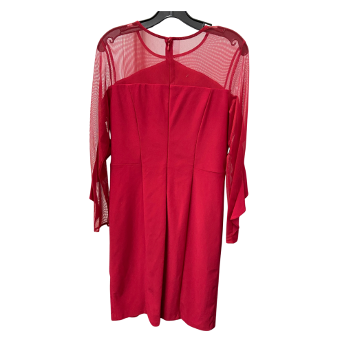 R&M Richards Red Ruffle Sleeve Dress Size 12 - Cocktail Dress - Image 2