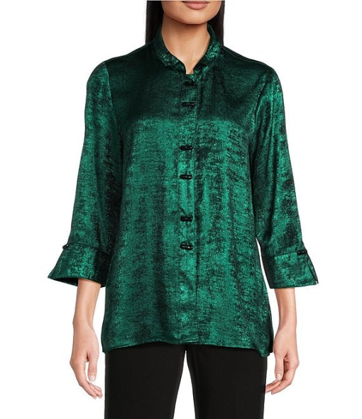 Vince Camuto Green Corduroy Pullover Top - Medium - Women's Shirts