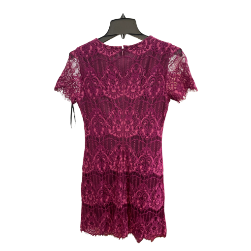 Kensie Burgundy Lace Dress Size 4 - Cocktail Dress - Image 2