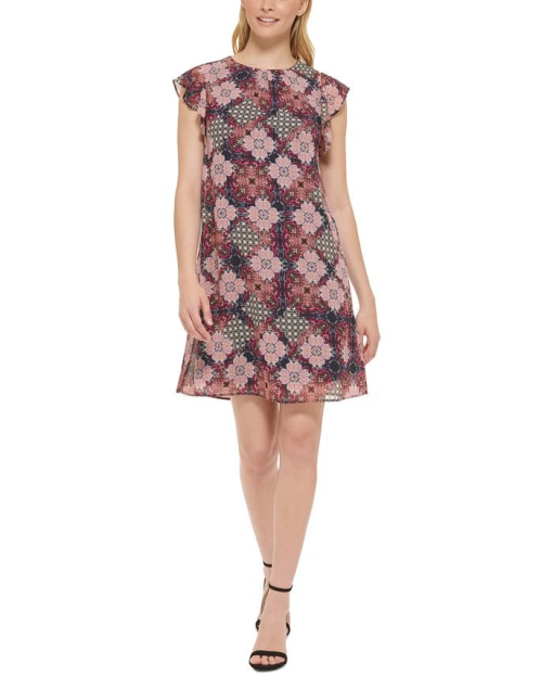 Jessica Howard Floral Print Dress - Pink, 8P - Party Dress