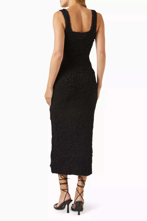 Rachel Roy Black Textured Midi Dress - Size L - Women's Dresses - Image 2