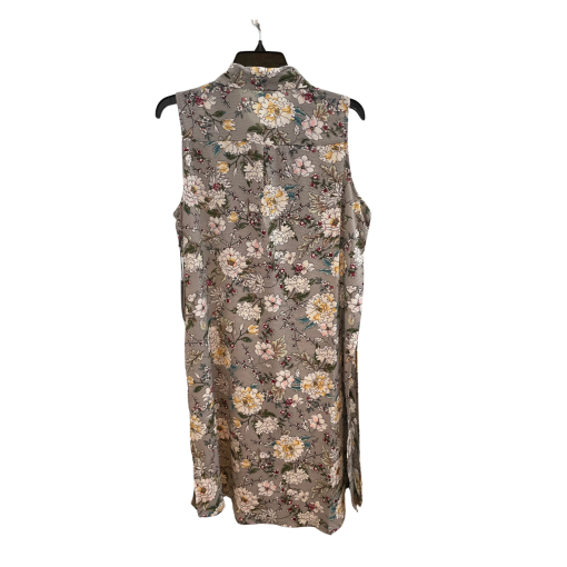 MAXSPORT Floral Sleeveless Dress Gray Medium - Women's Dresses - Image 2