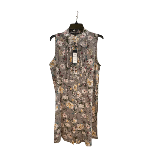 MAXSPORT Floral Sleeveless Dress Gray Medium - Women's Dresses