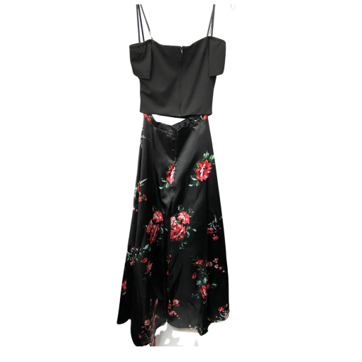 Black Floral Maxi Dress - Size S - Evening Gown - Image 2