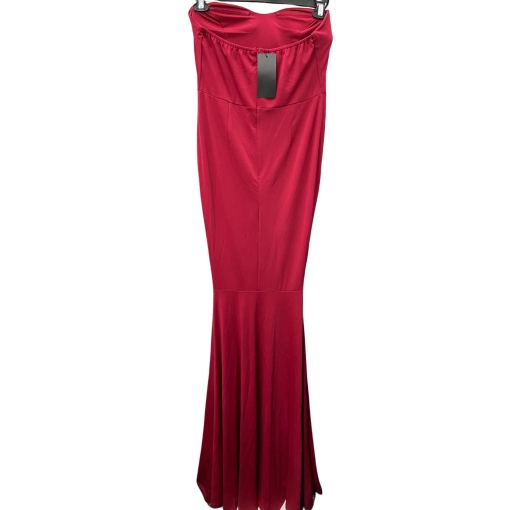 Miss ORD Red Strapless Maxi Dress - Size L - Formal Gown - Image 2