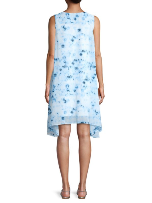 Donna Karan Blue Tie Dye Shift Dress - Size S - Women's Dresses - Image 2