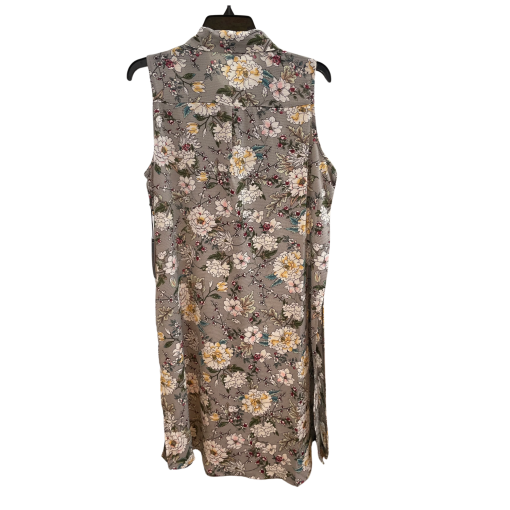 MAXSPORT Floral Sleeveless Dress Gray Size L - Women's Dresses - Image 2