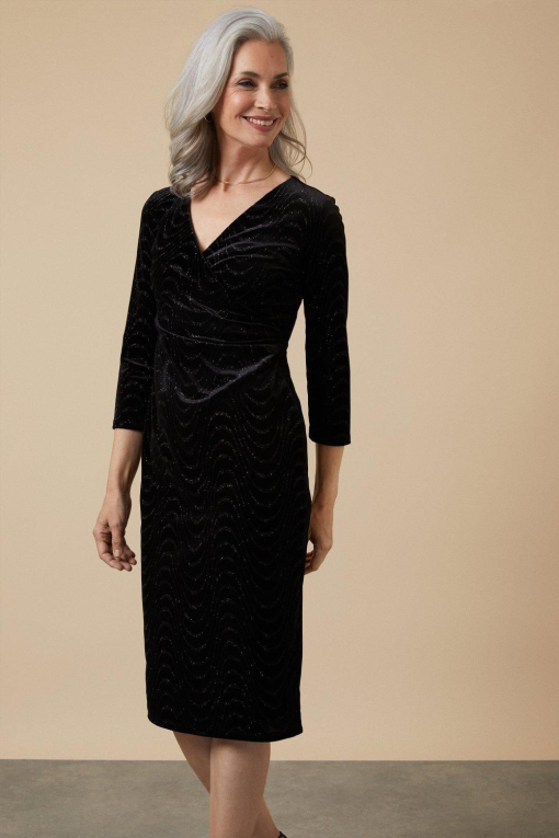 Nicole Miller Black Velvet Dress Size 4 | Cocktail Dress