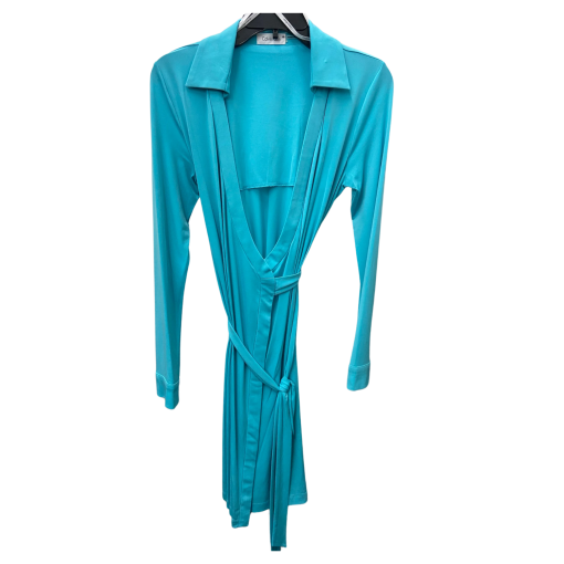 Calvin Klein Teal Wrap Dress Size 6 - Cocktail Dress