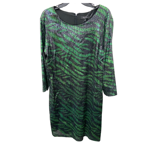 Nicole Miller Green Sequin Dress Size 12 - Party Dress