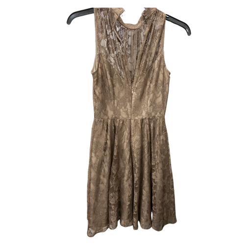 Julian Taylor Taupe Lace Dress - Sleeveless - Party Dress - No Size - Image 2