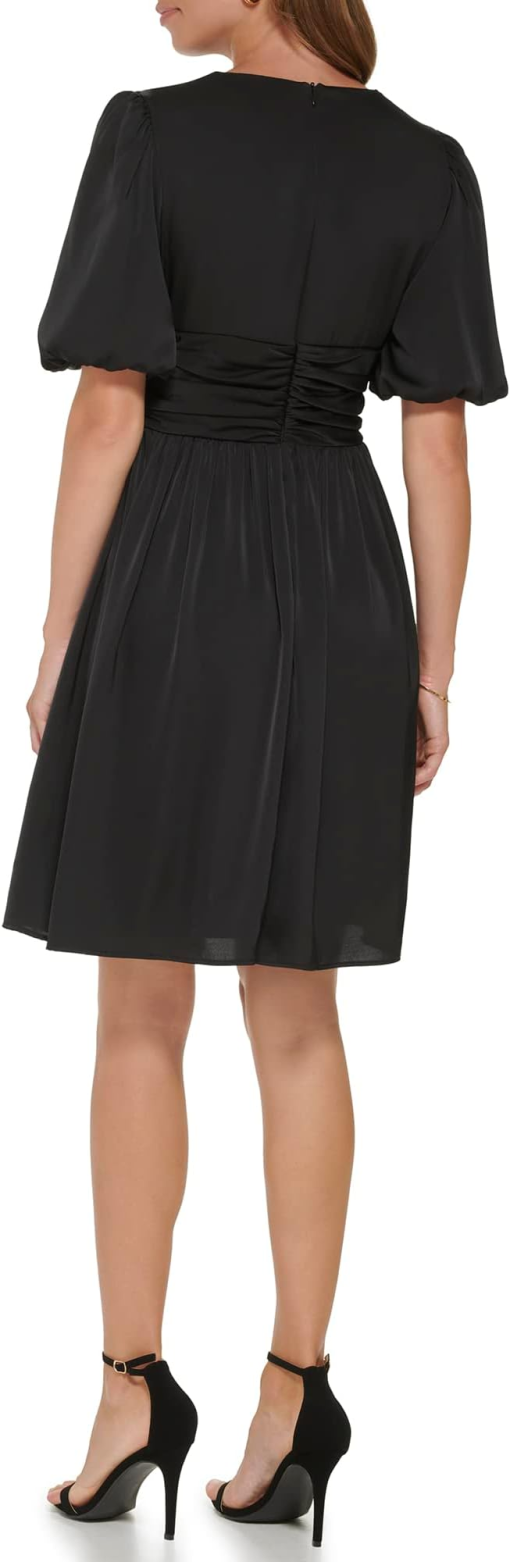 DKNY Black Fit & Flare Dress Size 10 - Women's Cocktail Dress - Image 2