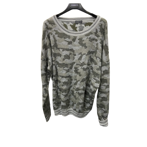 Minnirose Camo Sweater - Green, No Size - Women's Knitwear