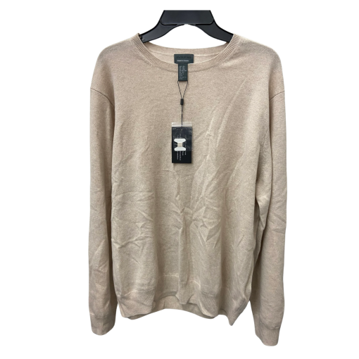 State Fusio Beige Sweater XXL - Men's Crew Neck Pullover