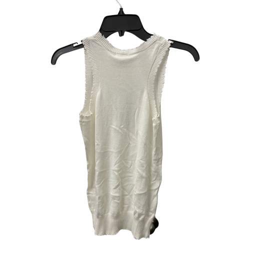 Minnierose White XS Sleeveless Sweater Tank Top - Women's Knitwear - Image 2