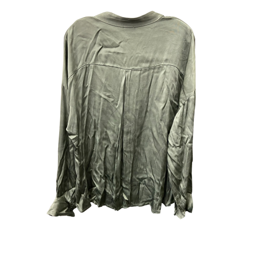 LOLA Green Silk Button Down Shirt - Women's Blouse - No Size - Image 2