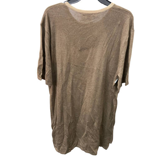 State Cashmere Brown Striped Knit Sweater XL - Women's Top - Image 2