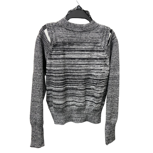 DKNY Black & White Cutout Sweater XS Women's Knit Top - Image 2