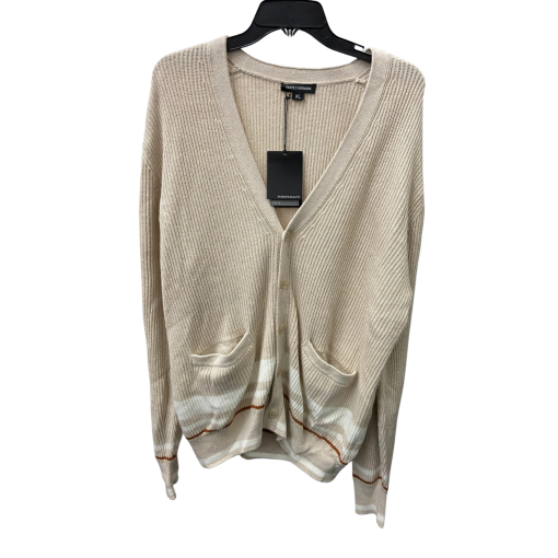 State Cashmere Beige Cardigan Sweater XL - Women's Knitwear