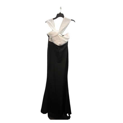 Miss Ord Black & White Maxi Dress Size L - Evening Gown