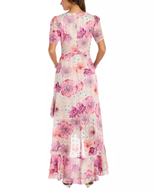 Nightway Pink Floral Maxi Dress Size 8 - Party Dress - Image 2