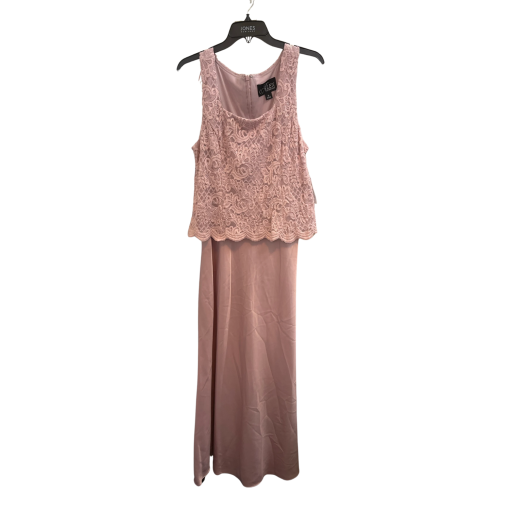 Alex Evenings Pink Lace Gown Size 14 Formal Dress