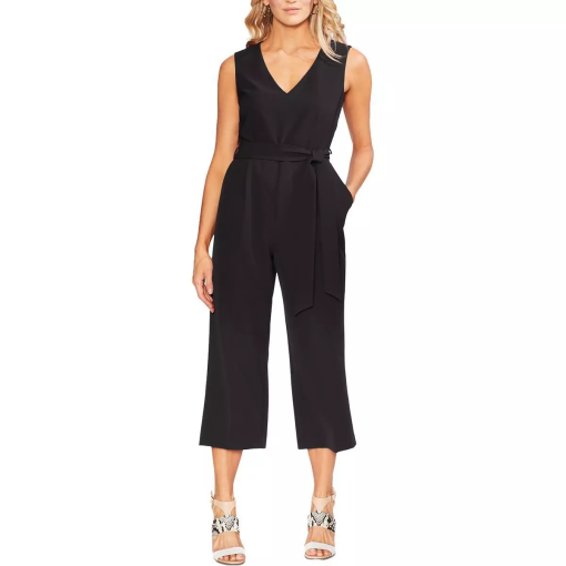 Vince Camuto Black Jumpsuit Size 8 | Women's Wide Leg Jumpsuit