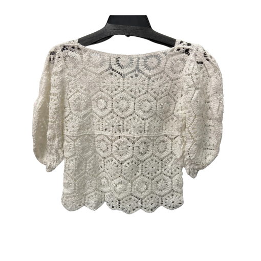 Allen Ray White Crochet Top Size 16 - Women's Blouses - Image 2