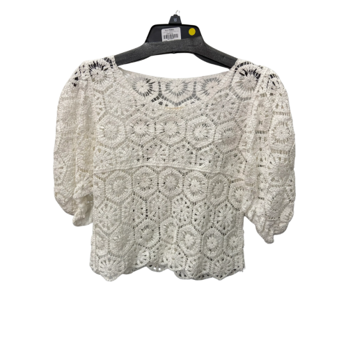 Allen Ray White Crochet Top Size 16 - Women's Blouses