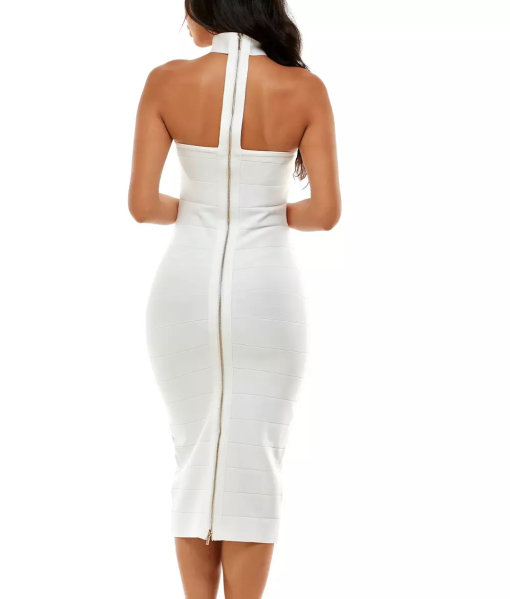 Bebe Ivory Bandage Midi Dress, Size M - Party Dress - Image 2