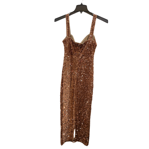 Miss ord Bronze Sequin Midi Dress - Size L - Cocktail Dress - Image 2