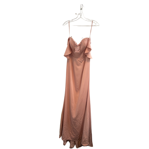 Kleinfeld Blush Pink Bridesmaid Gown Size 6 - Wedding Dress