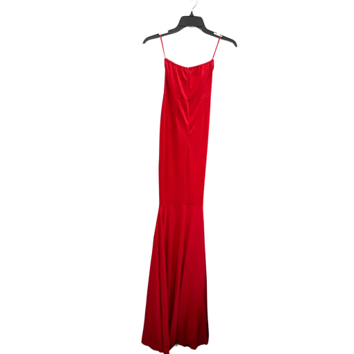 Miss ORD Red Satin Maxi Dress XS - Prom Dress - Formal Gown - Image 2