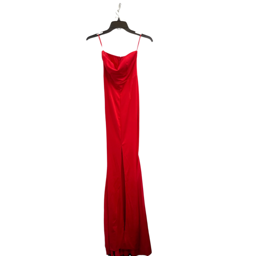 Miss ORD Red Satin Maxi Dress XS - Prom Dress - Formal Gown