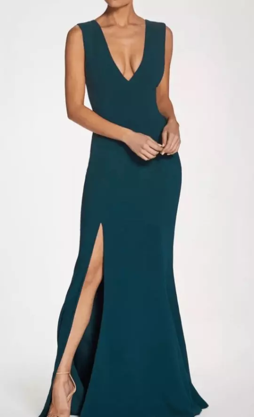 Dress the Population Teal Maxi Dress XS - Formal Evening Gown