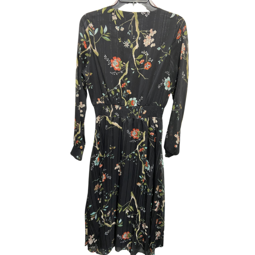 Nanette Lepore Black Floral Midi Dress Size 8 - Women's Cocktail Dress - Image 2