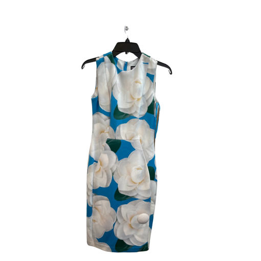 Karl Lagerfeld Blue Floral Cocktail Dress - No Size - Party Dress