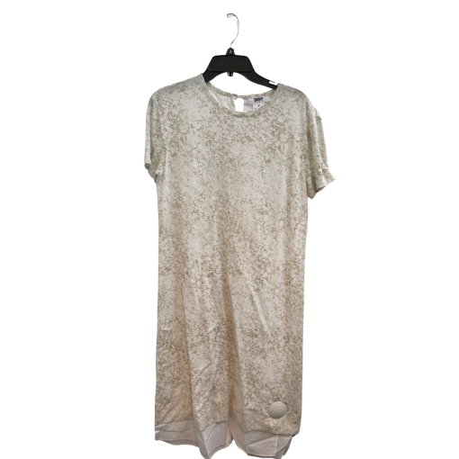 DKNY Beige Printed T-Shirt Dress Small - Women's Dresses